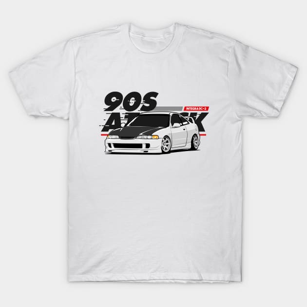 Honda Integra DC 2 JDM Legend T-Shirt by ninetiescustoms